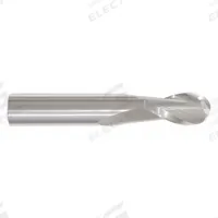 APPROVED VENDOR Ball End Mill: Carbide, TiCN Coated, 2 Flute, 3.5 mm Mill Dia, 12 mm LOC, 51 mm OAL (MPN 221-001435C)