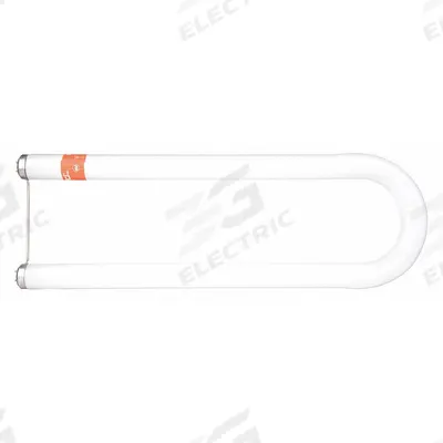 SHAT-R-SHIELD U-Shaped Fluorescent Bulb: T12, Medium Bi-Pin (G13), 6 in U-Bend Leg Spacing - Fluorescent U-Bend Lamps (No UL Type)