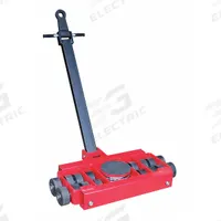 DAYTON Machine Roller: 33,000 lb, 7 in Deck Ht, 9 3/4 in L x 9 3/4 in W, (16) Rollers, Swivel, Red (MPN 5ERK7). Key specifications — attr1344324: Rubber Padded; attr1344360: DAYTON; attr1344361: Red.