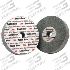 SCOTCH-BRITE Unitized Wheel: 6 in Dia x 1 in W, 1 in Arbor Hole, Ceramic, Medium, Medium (6), DP-UW (MPN 7100066553). Key specifications — Series: DP-UW; Brand: SCOTCH-BRITE.