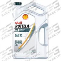 ROTELLA Diesel Engine Oil: Conventional, 1 gal Size, Bottle, 30, T1 (MPN 550054449). Key specifications — SAE Grade: 30; Brand: ROTELLA; Oil Series: T1.