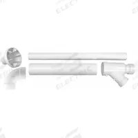 RHEEM Concentric Vent Termination: 3 in Connection Size, Horizontal/Vertical, 8 in Overall Lg (MPN SP20245). Key specifications — For BTU Range: Up to 199K BTU; Mounting Orientation: Vertical; Manufacturer Part Number: SP20245; Vent Connection Size: 3 in; Product Type: Concentric Vent Termination; Brand: RHEEM.