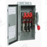 EATON Safety Switch: Fusible, 30 A, Three Phase, 600V AC, Galvanized Steel, Indoor/Outdoor (MPN DH361FRK). Key specifications — Brand: EATON.