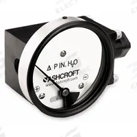 ASHCROFT Differential Pressure Gauge: In-Line, 1/4 in NPT Female, 1132, 3 1/2 in Dial, Aluminum (MPN 351132FD25SXCYLM25IWD). Key specifications — Sensor Type: Diaphragm; Series: 1132; Housing Material: Aluminum; Certificate of Calibration: Not Included.