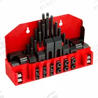 WESTWARD Machine Clamping Kit: For 1/2 in T-Slot, M10x1.5 Stud, 52 Pc, 25 mm Step Block Wd (MPN 19T330). Key specifications — Brand: WESTWARD; Includes Studs: (4) 5 in.