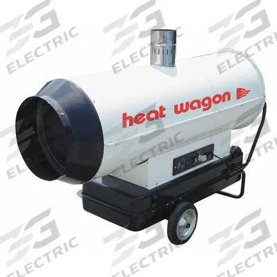 HEAT WAGON Portable Oil and Kerosene Torpedo Heater: Wheeled Mounted - Indirect-Fired Portable Oil & Kerosene Torpedo Heaters