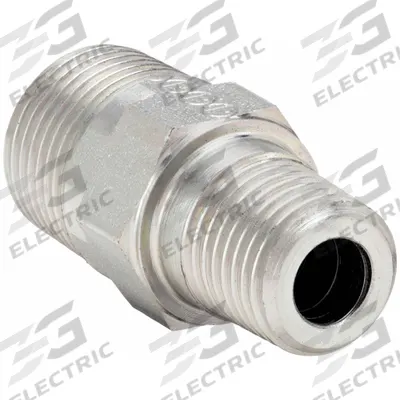 PARKER Metal Pipe Straight: Straight, Steel, 1/2 in x 3/8 in - Hydraulic Threaded Extreme-Pressure Pipe Fittings