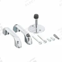 ASI GLOBAL Door Hardware Kit: Zinc, Chrome-Plated (MPN 40-8513514). Key specifications — Hardware Pieces Included: (2) Bolt Step; Compatible Partition Material: Baked Enamel Steel; Finish: Chrome-Plated; Component Type: Privacy Door Hardware Kit ADA Out Swing Adder; Brand: ASI GLOBAL PARTITIONS.