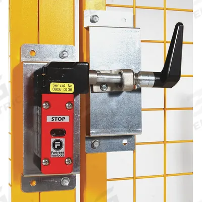 WIRECRAFTERS Interlock for Hinged Door: Gray, AMPHANHD, Steel - Interlocks for Standard Machine Guard Doors