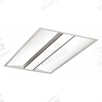 Recessed Troffer: 4 ft Lg, 2 ft Wd, 5,730 lm, 3500K, 73 W, 277V AC, Flange, Center Basket Lens (MPN MDM24-9-35-F-277). Key specifications — Voltage: 277V AC; Emergency Battery Backup: No; LED Replacement For: (8) Lamp T8; Brand: COLUMBIA LIGHTING; Dimmable: Yes; Color Temperature: 3500K.
