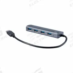 MONOPRICE USB Hub: USB 3.0 Connection, 4 Ports, Includes USB Cable, Silver, 11 in Cable Lg (MPN 21670). Key specifications — Connector Type: USB 3.0; Includes: USB Cable; Color: Silver; Brand: MONOPRICE.
