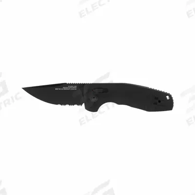 SOG Folding Utility Knife: 3 in Blade Lg, 4 in Closed Lg, 7 in Overall Lg, Aluminum - Automatic-Opening Folding Knives
