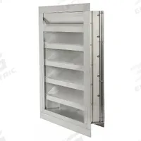 57"H 33"W Drnbl Extrd Alu Intake Louver: Flanged, Surface Mount, 53 1/2 in H, 29 1/2 in W, Aluminum (MPN 20UA51). Key specifications — Brand: DAYTON; Maximum Air Velocity: 3500 fpm.