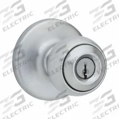 KWIKSET Door Knob Lockset: Office Knob Locksets, Chrome (MPN 400P-26D-SMT-6AL-RCS). Key specifications — Lockset Style: Rose.