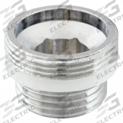 CHICAGO FAUCETS Faucet Outlet Adapter: Brass, Polished Chrome Finish - Faucet Aerator Adapters