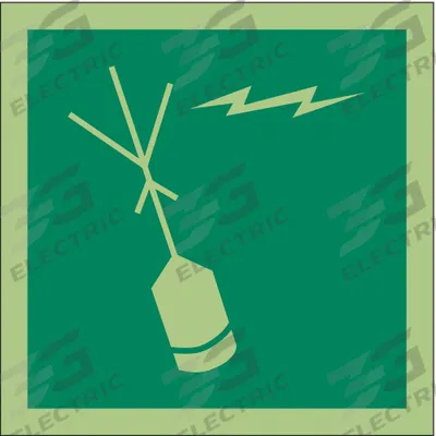 IMO (International Maritime Organization) Safety Sign: Vinyl, Adhesive Sign Mounting - Square Epirb Symbol Signs
