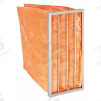 GRAINGER Pocket Air Filter: 24 in x 12 in x 22 in, MERV 11, Orange, Fiberglass, 4 Pockets (MPN 5W446). Key specifications — Display Sell UOM: EA; Brand: GRAINGER; Media Material: Fiberglass; Performance Rating: MERV 11.