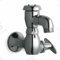 CHICAGO FAUCETS Low Arc Sill Faucet: Cast Brass, Polished Chrome, Cast Brass, NPT (MPN 952-12CP). Key specifications — Brand: CHICAGO FAUCETS; Body Material: Cast Brass; Handle Material: Cast Brass; Color/Finish: Polished Chrome; Includes: 3/4 in Hose Outlet; Inlet Connection Type: NPT.