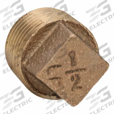 APPROVED VENDOR Plug: Square Drive Solid Plug, 1/2 in, BSPT Threaded, Class 125 - Low-Pressure Threaded Pipe Fittings
