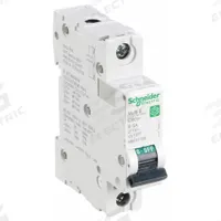 SCHNEIDER IEC Supplementary Protector: 5 A Amps, 60V DC, 14kA at 120/240V AC, Screw Clamp, C60SP, B (MPN M9F21105). Key specifications — Brand: SCHNEIDER; Terminal Connection: Screw Clamp; DC Voltage Rating: 60V DC; Max. AIR Rating: 14kA at 120/240V AC; Series: C60SP; AC Voltage Rating: 240/415V AC; Curve Type: B.