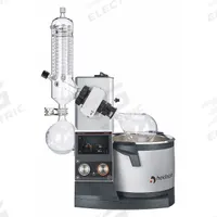 HEIDOLPH Rotary Evaporator: Motor, 5 L, 10 RPM to 280 RPM, 1,300 W Heating Capacity (MPN 036041011). Key specifications — Brand: HEIDOLPH; Height Adjustment Method: Motor; Included Glassware Series and Type: G3 Vertical Condenser; Vacuum Controller: No; Vapor Temperature Sensor: No; Features: Separate Knobs for Rotation and Heating with Locking Function.