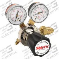 SMITH EQUIPMENT Gas Regulator: Single Stage, CGA 580 Inlet, 7/16"-20 Flared Tube Outlet, 450 psig (MPN 30-450-580). Key specifications — attr169785: SMITH EQUIPMENT; attr169782: 30-450-580; attr169806: Neoprene; attr215245: 7/16"-20 Flared Tube; attr868787: CGA 580.