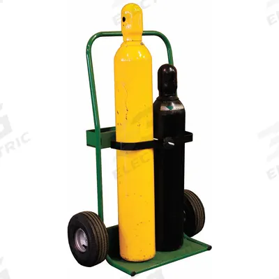 SAFTCART Cylinder Hand Truck: 800 lb, Side by Side, 2 Cylinder - Welding Cylinder Hand Trucks