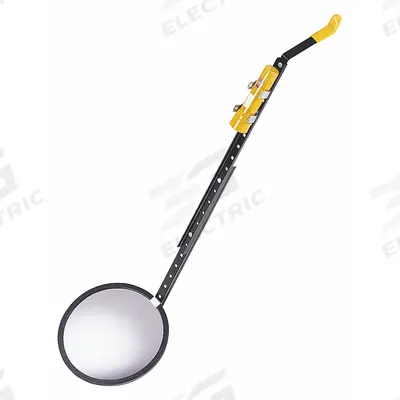 SEE ALL INDUSTRIES Inspection Mirror: 18 in Dia Mirror Size, Mirr. Mat. Glass - Rolling Inspection Mirrors