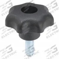 KIPP Hand Knob: 7 Point, Plastic w/ Steel Thread, M6 Thread, 15 mm Thread Lg, 32 mm Dia (MPN K0155.4061X15). Key specifications — Brand: KIPP.