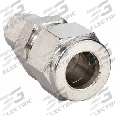 PARKER Compression Fitting Union: 1/2 in OD x 1/4 in OD Fitting Size - Double-Ferrule Stainless Steel Fittings
