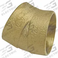 NIBCO Sweat Fitting Elbow: 1 1/2 in CTS x 1 1/2 in CTS, Cup x FTG, Drain/Vent, Bronze (MPN E079300)