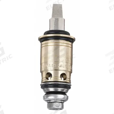 CHICAGO FAUCETS Cartridge: Use with Hot/Cold Water, Brass, Compression, (12) Cartridges - Compression Faucet Cartridges