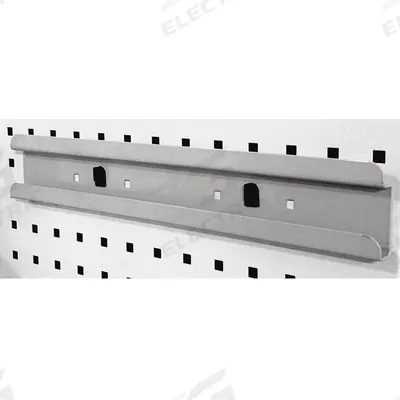 KENNEDY Bin Mounting Clip: 17 3/4 in x 17 3/4 in x 3 in, 1 Hooks, Locking Clip - Bin Clips & Rails for Square-Hole Pegboard