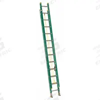 LOUISVILLE LADDER Extension Ladder: 24 ft Ladder Size, Fiberglass, 225 lb Load Capacity, 48 lb Wt (MPN FE0624). Key specifications — Color: Green; Brand: LOUISVILLE LADDER; Included Features: Rope and Pulley; Removable Fly: Fixed.