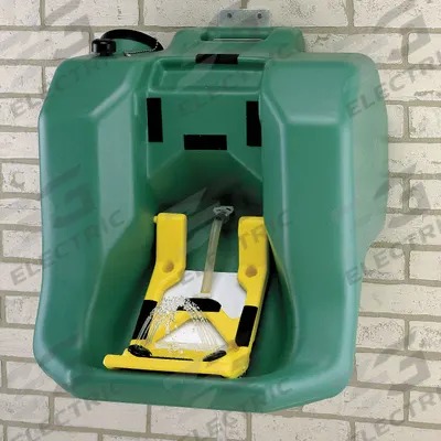 HAWS Eyewash Station: Gravity-Fed, 16 gal Cap, Eyes, Water Preservative - Gravity-Fed Portable Eyewash Stations