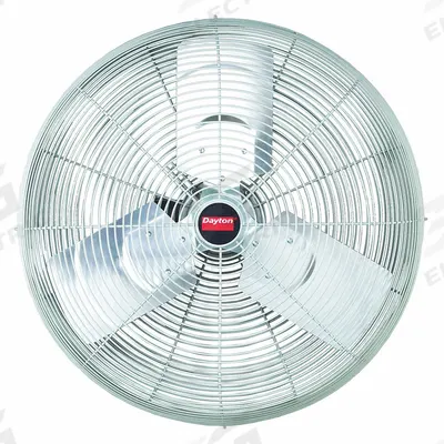 Dayton Mounted Fan: 24 in Blade Dia, 115V AC, 1/3 hp Motor HP - Misting Industrial Wall-Mount Fans