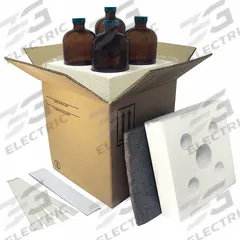 BERLIN Hazardous Material Shipping Kit: 10 1/2 in x 10 1/2 in x 11 3/16 in, 4G/Y11.1/S, 200#, 4 PK (MPN HMS-6766M). Key specifications — Brand: BERLIN; Color: Brown; Standards: UN Rated; UN Rating Solid: 4G/Y11.1/S.