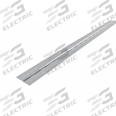 MONROE PMP Piano Hinge: Steel, 72 in Leaf Ht, 1 1/4 in Leaf Wd - Full Surface-Mount Piano Hinges