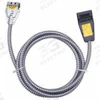 LITHONIA LIGHTING 2-Port Cable: 25 ft Lg, 7/16 in Wd, 2 1/4 in Ht, For Open Ceiling Lighting Systems (MPN OC2 277-12/3G 25 M4). Key specifications — Includes: Power Feed Wires; Accessory Type: Modular Wiring; For Use With: Open Ceiling Lighting Systems; Brand: LITHONIA LIGHTING.