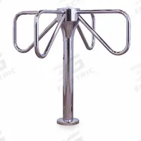 TURNSTILE 4-Arm Turnstile: 1-Way, Waist High Gate, Mechanical, 40 in Overall Ht, 36 in x 36 in (MPN 1002-M). Key specifications — Brand: TURNSTILE; Material: Steel; Finish: Mirror Chrome; Turnstile Rotation: Clockwise; Operation: Mechanical.