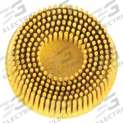 SCOTCH-BRITE Tapered Bristle Disc: 2 in Brush Dia, TR, Ceramic, P80 Grit (MPN 7000000743). Key specifications — Brand: SCOTCH-BRITE.