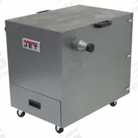 JET Dust Collector: 490 cfm (MPN 414700). Key specifications — attr979443: JET; attr979464: 75 dB @ 5 ft; attr979449: 99% @ 5 micron.