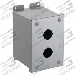 HAMMOND Push Button Enclosure: 30mm, 2 Holes, Carbon Steel, NEMA 12/13 (MPN 1437B). Key specifications — attr211299: HAMMOND; attr1043605: Indoor Dust & Water Droplets.