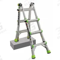 LOUISVILLE LADDER Multipurpose Ladder: 6 Configurations, Aluminum, 300 lb Load Capacity, 24 lb Wt (MPN L-2099-14). Key specifications — Brand: LOUISVILLE LADDER.