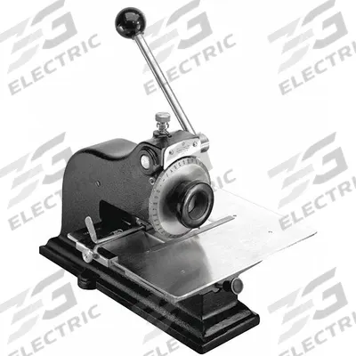 GT SCHMIDT Metal Indenting Machine: 3/16 in Character Ht, 4 in x 8 in Max Nameplate Size - Label Stamping Presses
