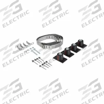 RHEEM Earthquake Isolation Kit: 80 gal Max. Tank Cap, 50 in Lg - Vibration Isolation Kits for Water Heaters