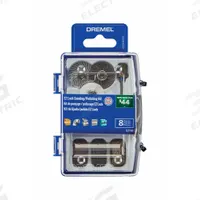 DREMEL Rotary Tool Accessory Kit: Rotary Accessory Kit, 8 Pieces, Case Included, 1/8 in Shank Dia (MPN EZ726-01). Key specifications — attr1097321: 511E 1 in 180 Grit Abrasive Buffs; attr1097325: Case Included; attr1097330: DREMEL.