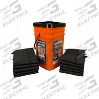 QUICK DAM Flood Barrier: Fresh Water, 3 1/2 in Overall Ht, 14 in Overall Wd, 60 in Overall Lg (MPN QDGG5-10). Key specifications — Color: Black; Bag Material: Polypropylene; Brand: QUICK DAM; Fill Material: Polypropylene; For Water Salinity: Fresh Water.