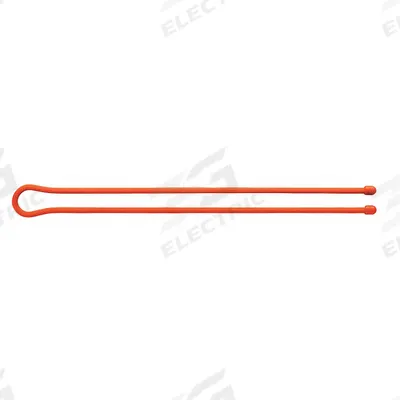 NITE IZE Gear Tie: Orange, 32 in Lg - Twist-Release Cable Ties