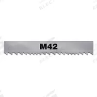 MORSE Band Saw Blade: Bi-Metal, M42, 10 ft, Variable Cutting Edge, 3/4 in Blade Wd, 5/8, Bi-Metal (MPN ZWEFC58M42-10' 0"). Key specifications — attr1211722: 10 ft; attr1099499: 5/8.